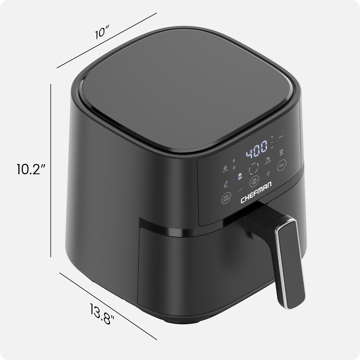 Chefman Air Fryer TurboFry – Cocina Saludable, Rápida y Sin Aceite