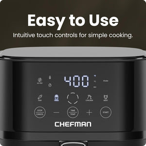 Chefman Air Fryer TurboFry – Cocina Saludable, Rápida y Sin Aceite
