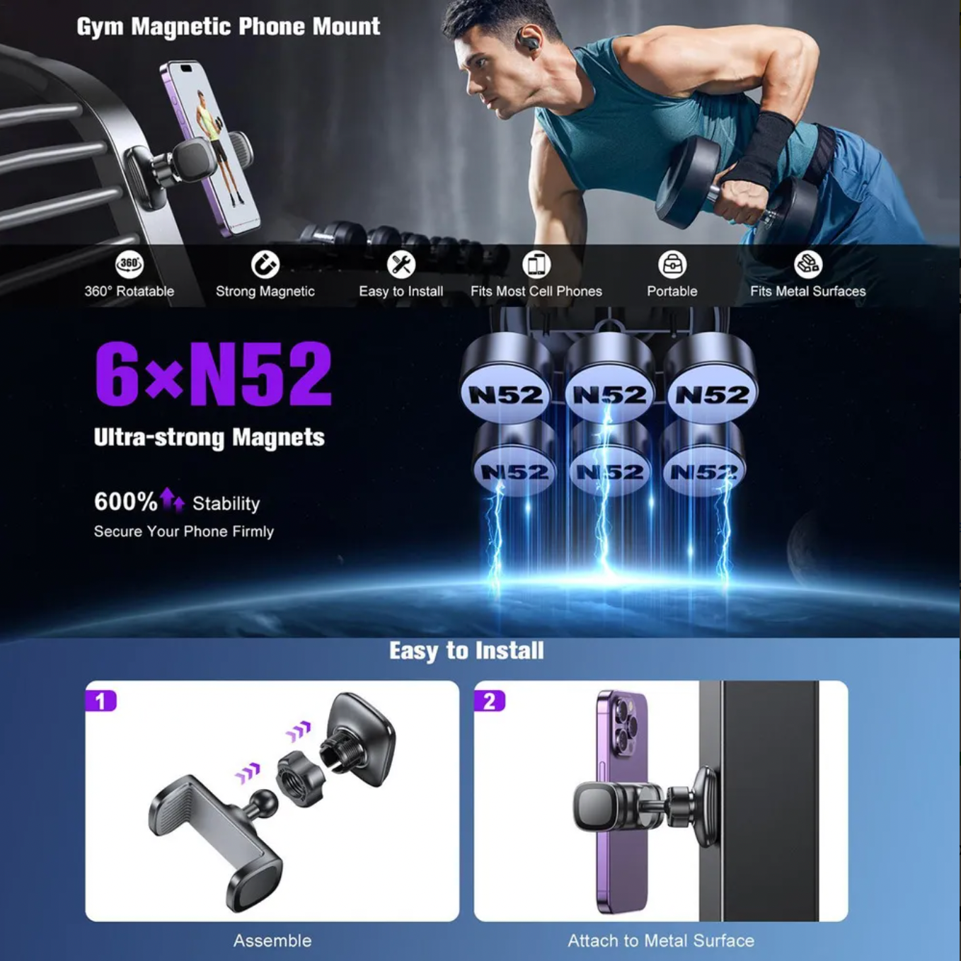 El soporte magnético más versátil, discreto y resistente del mercado.⚡️