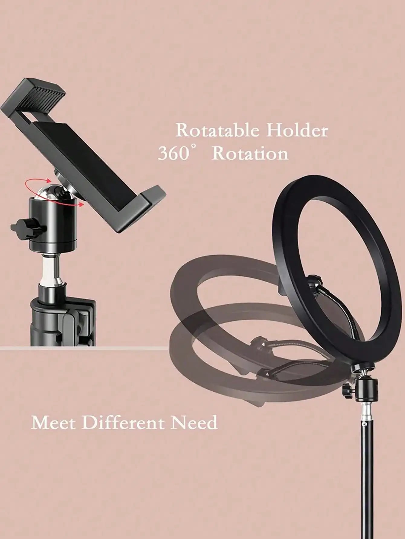 Trípode + Aro de Luz 10” + Control Remoto - Gadgethi