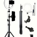 Trípode + Aro de Luz 10” + Control Remoto - Gadgethi