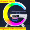 Reloj alarma multifuncional, cargador y luz led.