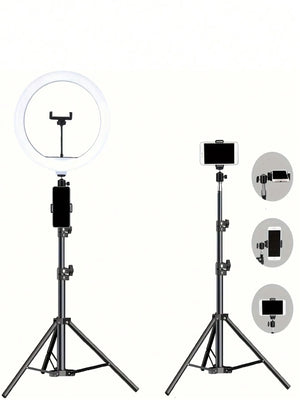 Trípode + Aro de Luz 10” + Control Remoto - Gadgethi