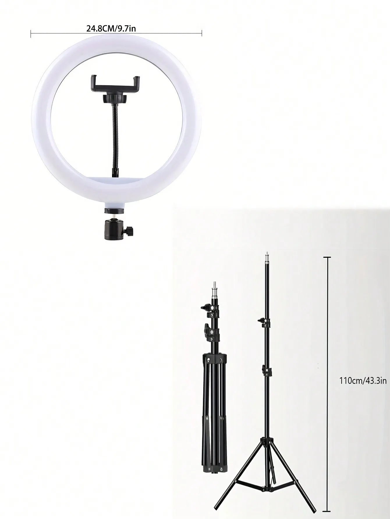 Trípode + Aro de Luz 10” + Control Remoto - Gadgethi